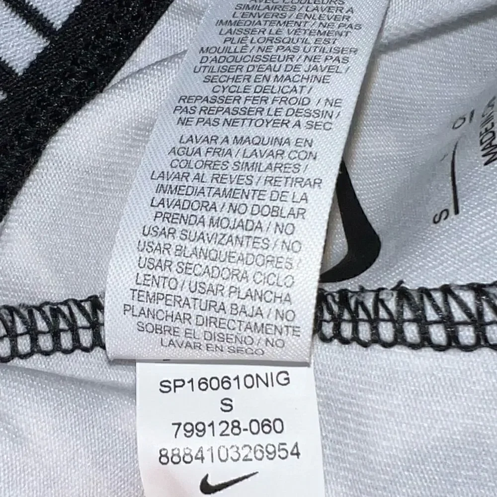 Nike, Leg-A-See Mishmash Leggings “Just Do It” Waist Cotton Blend Women’s Small